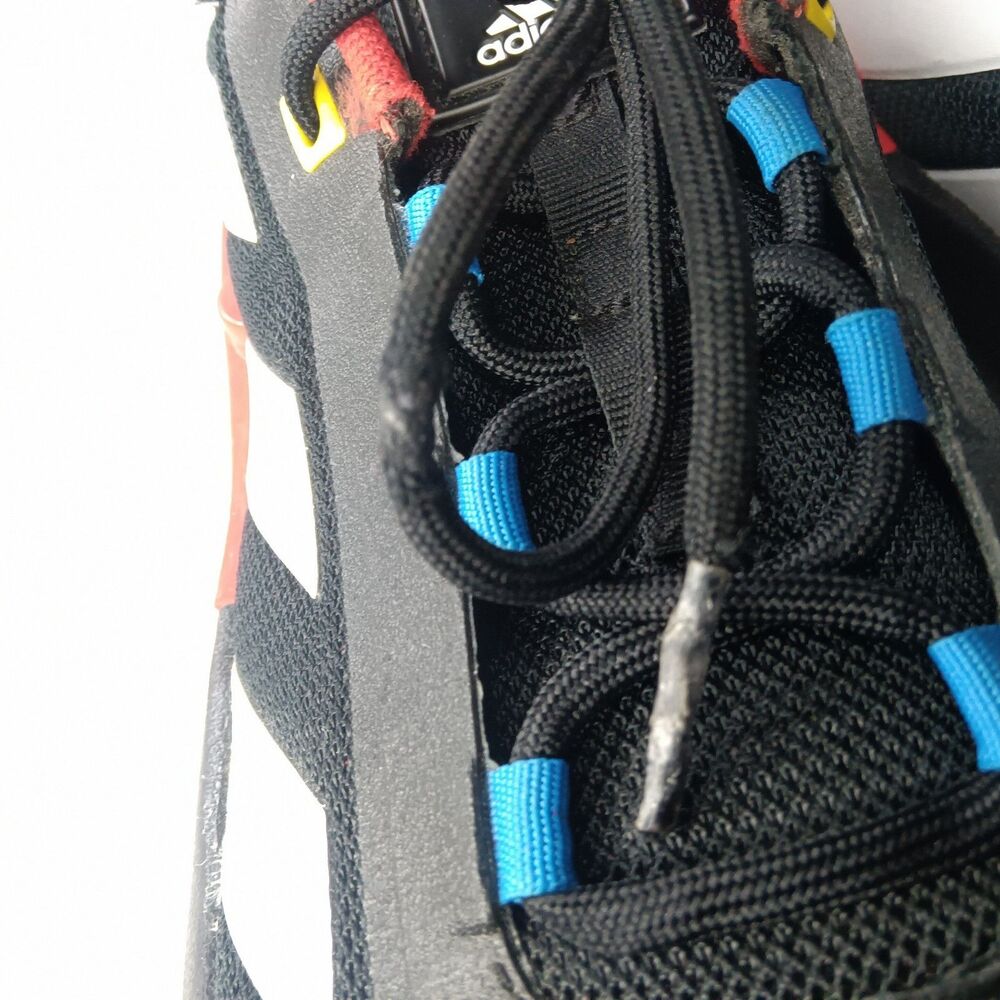 adidas Tech Runner x LEGO Shoes Boys Size 6 Sneakers Low Black Red - HP5882 - Picture 9 of 11
